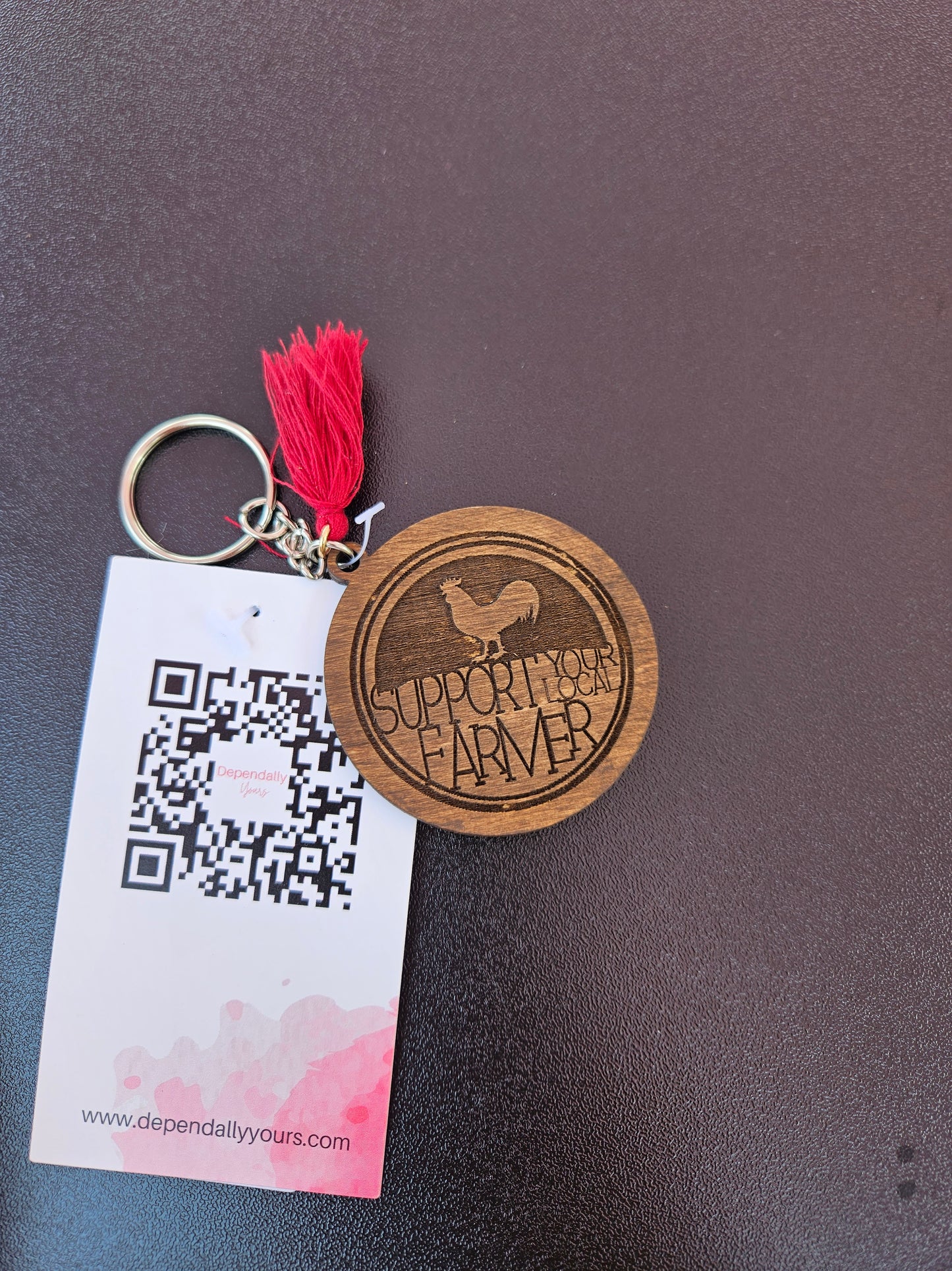 Support your Local Farmer Key Chain